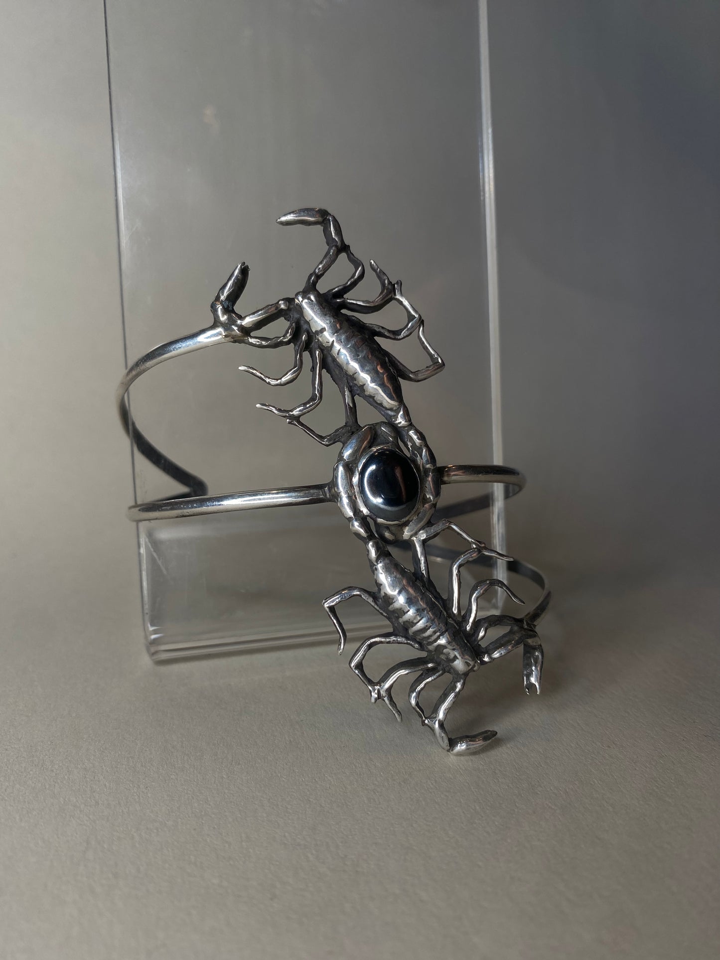 Double Sting Hematite Cuff