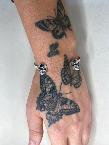 Death Dealer Skull Open Bracelet