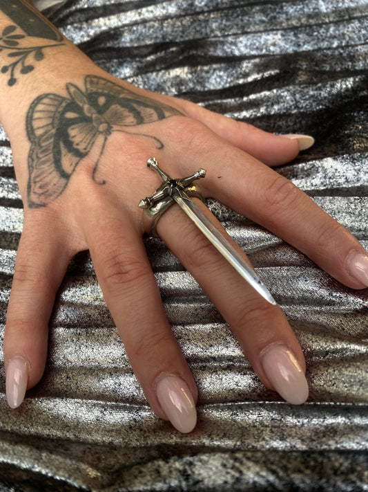 Desmodus Night Creature Sword Ring Large