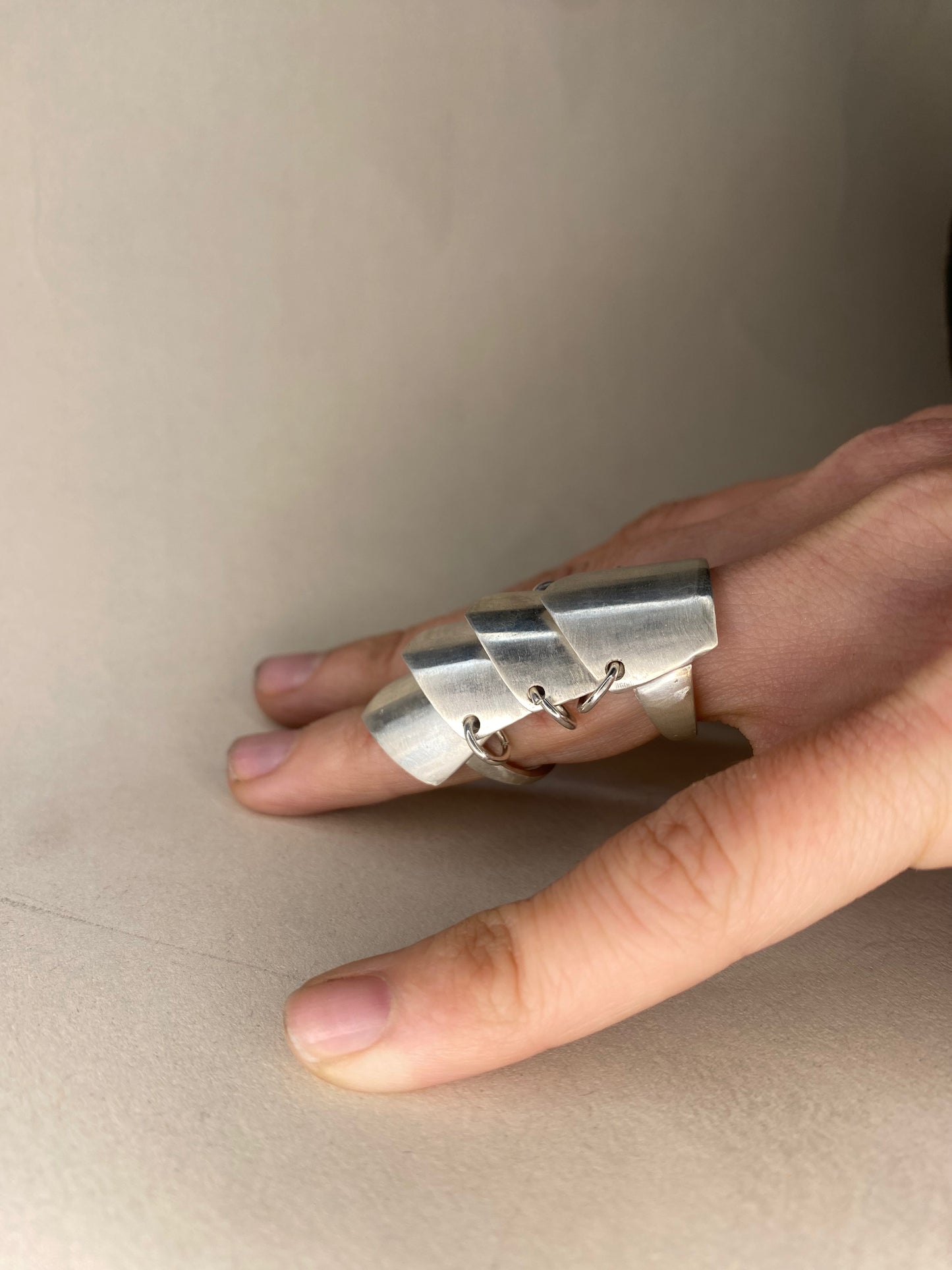 The Desmodus Shield Ring